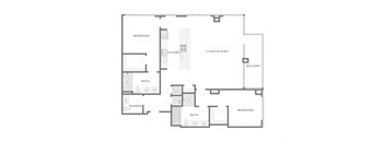 black and white floor plan of a house with different rooms