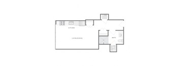 a floor plan of a house with a black and white floor