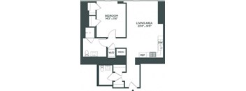 the schematic diagram of the floor plan of a house
