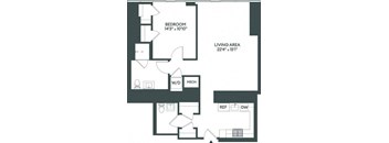 a schematic of a floor plan of a house