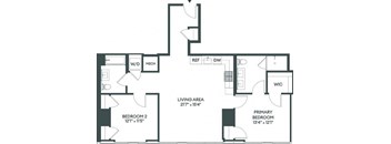 the schematic diagram of the floor plan of a house