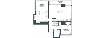 the schematic of a floor plan of a house