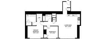 the schematic diagram of the floor plan of the house