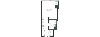 orthopedic floor plan for a studio apartment