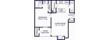 a floor plan of a house with a living room and a dining room