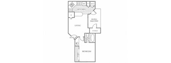 a floor plan of a two story house with a bedroom