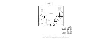 a floor plan of a 2100 sq ft apartment