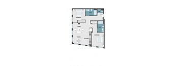 floor plan of a duplex apartment