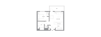 a floor plan of a small apartment