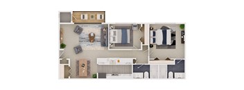 a floor plan of a house