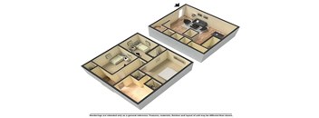a bedroom and a bathroom are shown in a floor plan