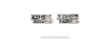 Two images of a floor plan of a house.