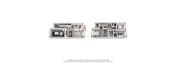 Two images of a floor plan for a house.