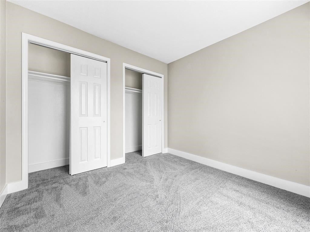 Bedroom with Large Closets