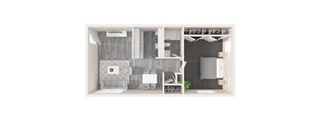 1 Bedroom, 1 Bathroom