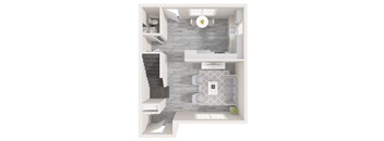 3 Bedroom, 1.5 Bath (B)