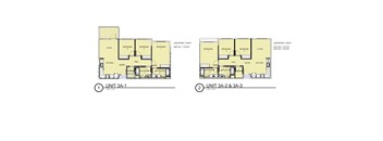 Two floor plans for units 3A-1 and 3A-2 & 3A-3 are shown.