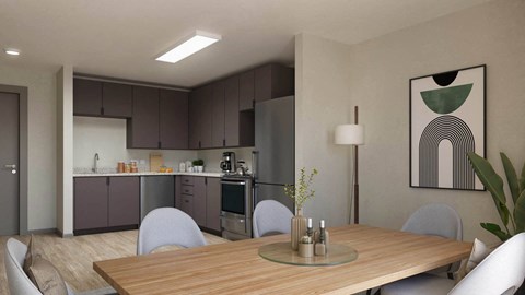Interior Apartment View at Harbor Yard in Long Beach, CA, 90806