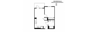 a black and white floor plan of a small house