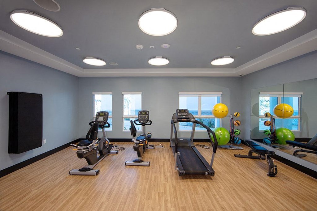 the gym at the apartments for rent