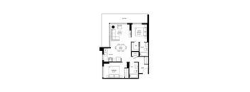 A floor plan of a building with rooms labeled "DAVID" and "KENSONOR".