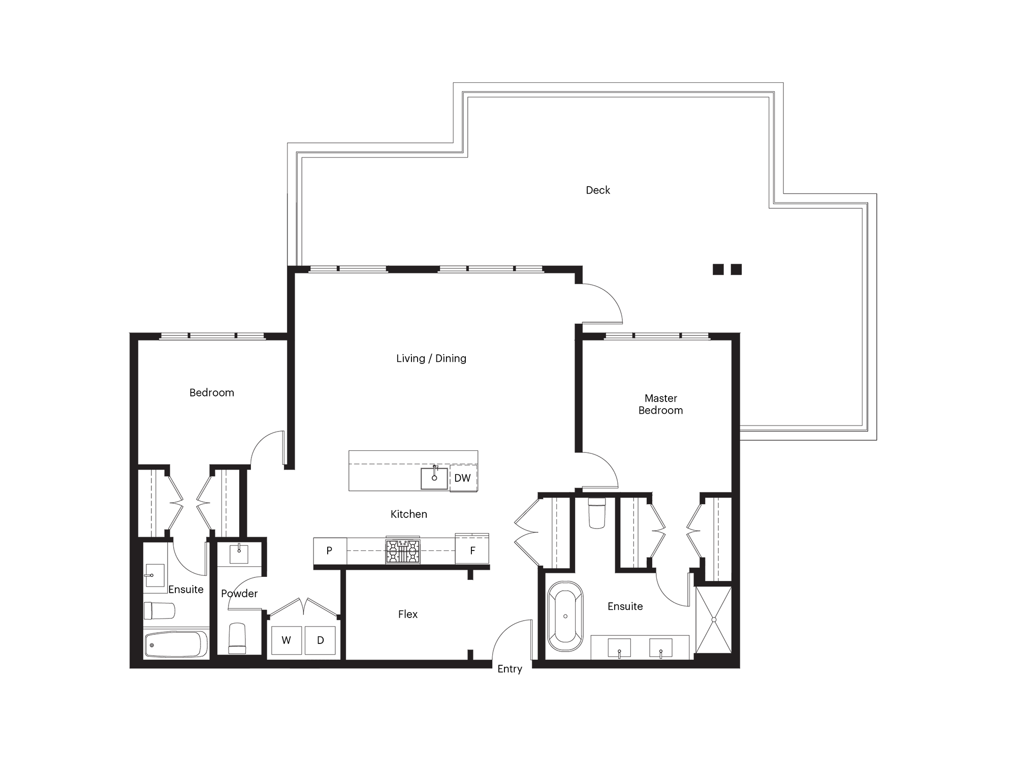 A floor plan of a house with labeled rooms such as Bedroom, Living/Dining, Kitchen, Bathroom, and Dryer.