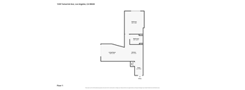 A floor plan for a property at 1339 Tamarind Ave, Los Angeles, CA 90028.