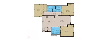 A floor plan of a house with a laundry room and a dining room.