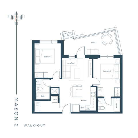 typical floor plan of a 4 bedroom apartment