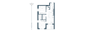 a floor plan of a house with an open floor plan