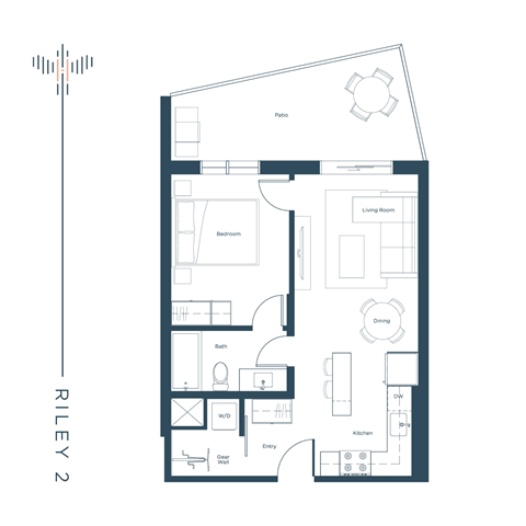 a floor plan of a house with a black and white floor plan