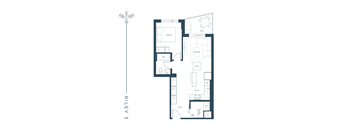 a floor plan of a house with a pool and a plan of the flooring