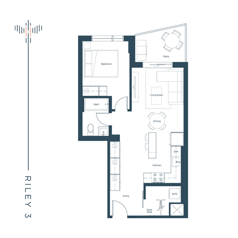 a floor plan of a house with a pool and a plan of the flooring
