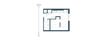 a floor plan of a house