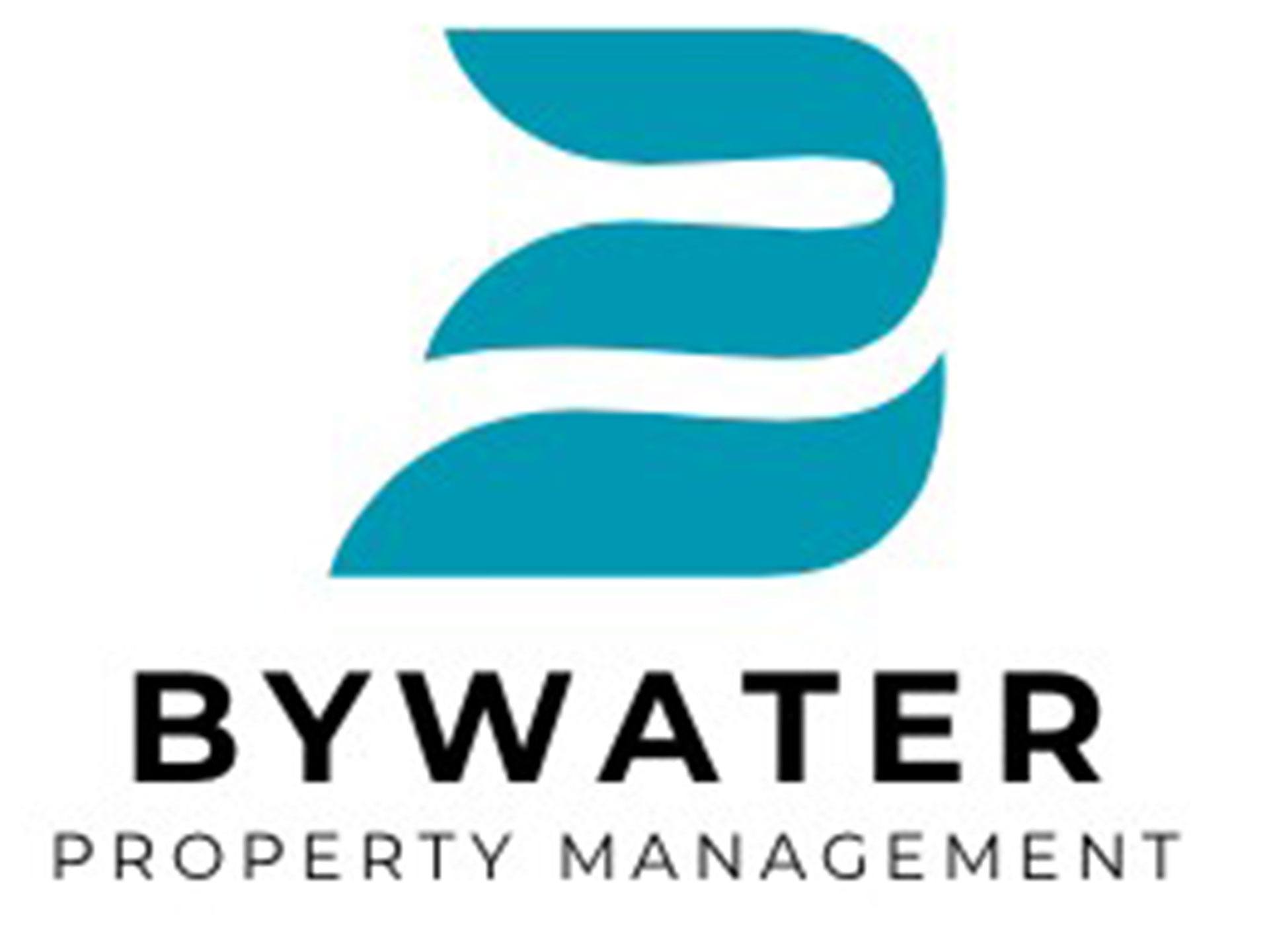 A logo for Bywater Property Management featuring a stylized letter "S".