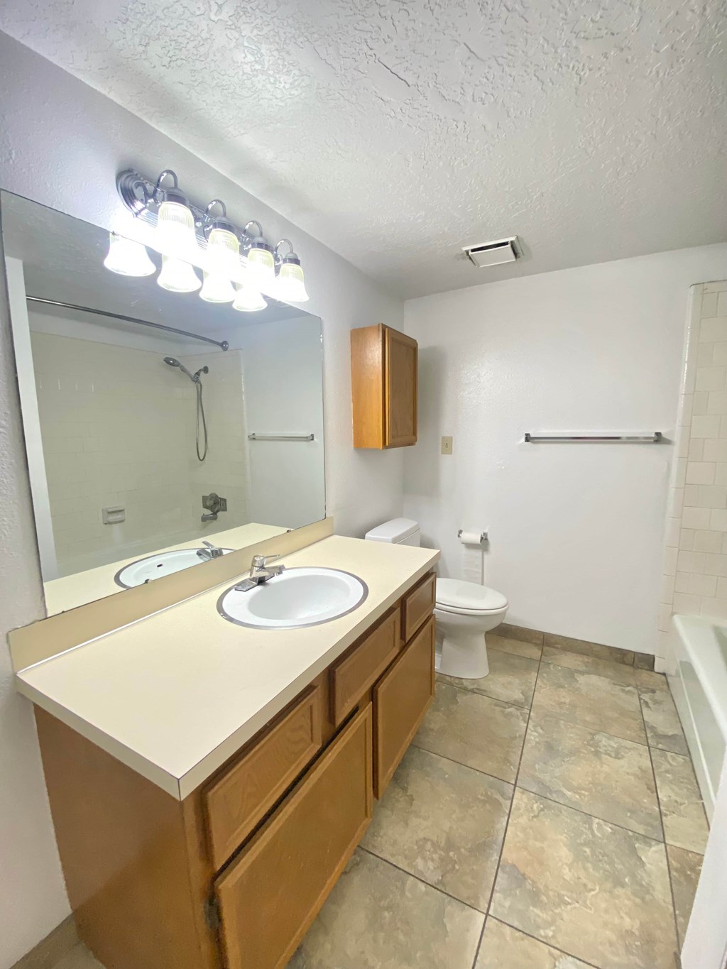 a bathroom with a sink and a toilet and a mirror