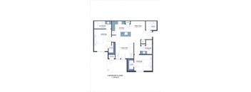 a floor plan of a bedroom floor plan with a bathroom and a living room