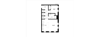 a floor plan of a house with a small footprint