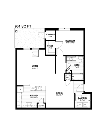 this is a drawing of our floor plan of our apartment