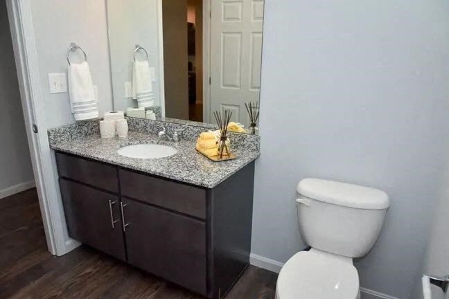 a bathroom with a toilet and a sink and a mirror