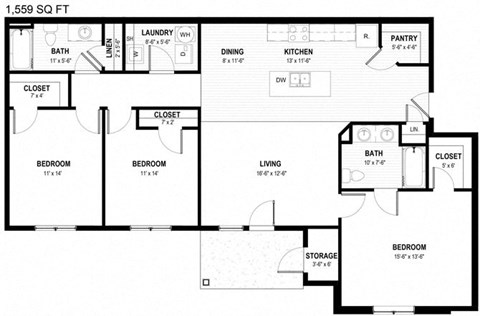 a schematic of a floor plan of a house