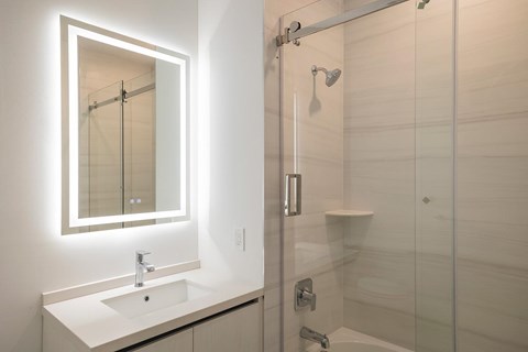 Modern Bathroom at The Franklin at Westfield, New Jersey