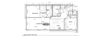 Two bedroom floor plan layout b1 at The Franklin at Tenafly Apartments, Tenafly