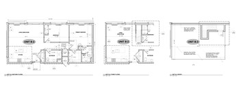 Unit b2 floor plans showing two bedroom layout at The Franklin at Tenafly Apartments, New Jersey