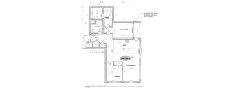 Two bedroom floor plan layout b6 at The Franklin at Tenafly Apartments, Tenafly, 07670