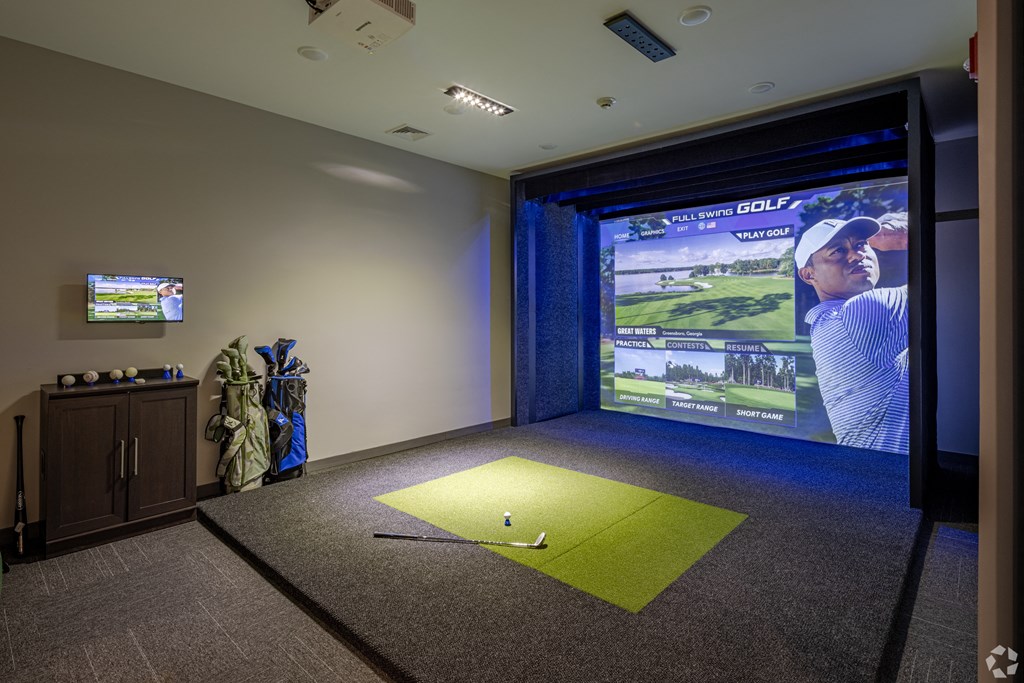 Golf Simulator at The Franklin at Marlboro, Marlboro, New Jersey