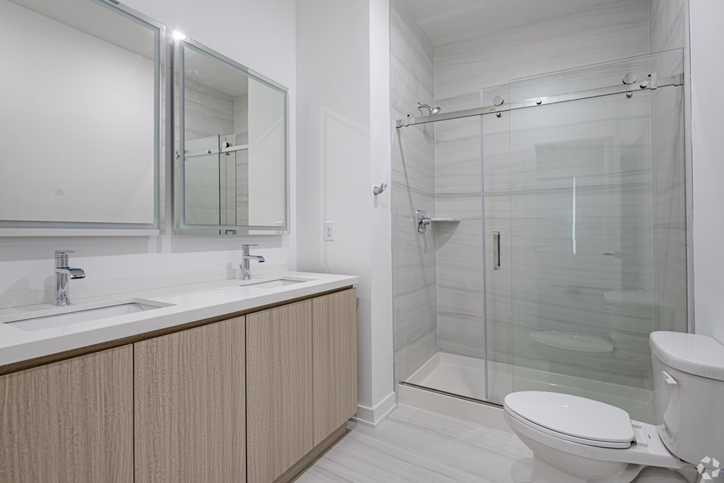 Spa Inspired Bathroom at The Franklin at Marlboro, Marlboro, New Jersey