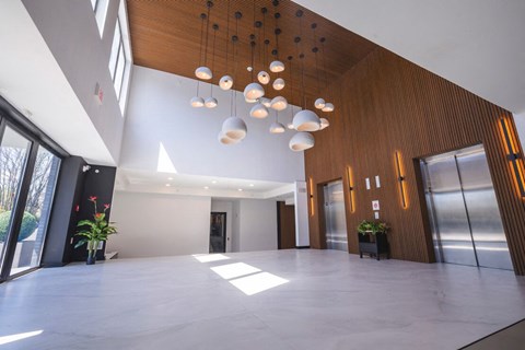 Lobby With Elevator at The Franklin at Westfield, Westfield, NJ
