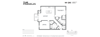 A black and white image of a floor plan for a property called The Franklin Lakes.