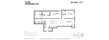 A black and white floor plan of a three bedroom, two bathroom apartment.